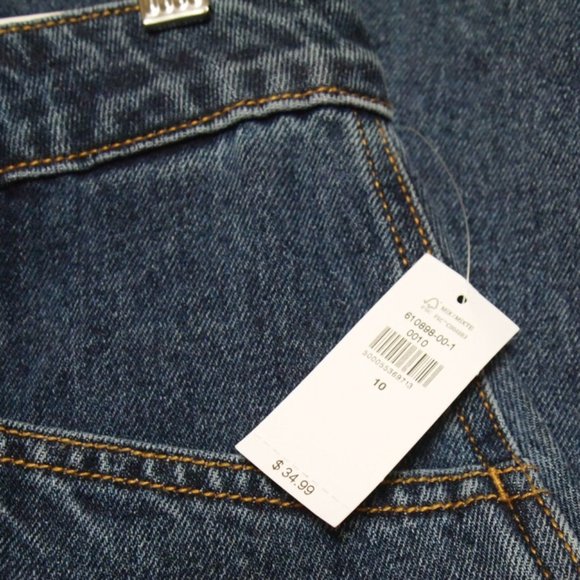 Old Navy High-Waisted Button-Front Midi Jean Skirt Size 10 NWT - Picture 7 of 10